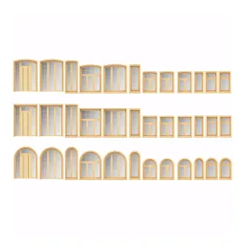 A set of windows from the array of panoramic